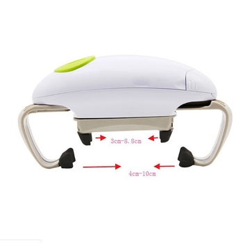 Dvigubo ausies elektrinis butelių ir skardinių atidarytuvas, virtuvė, plastikas