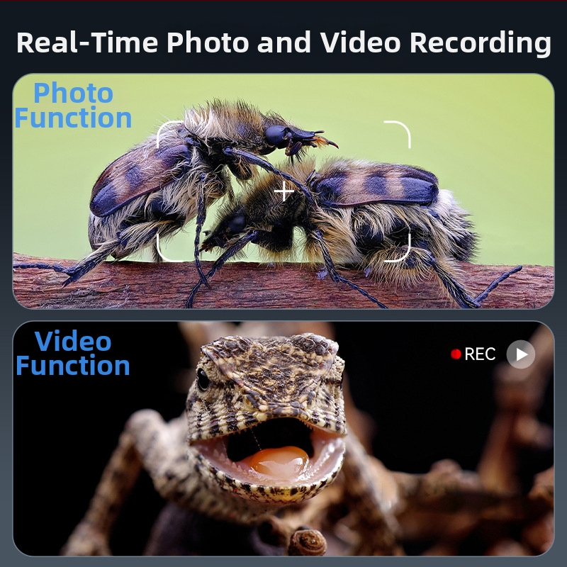 HDMI цифров микроскоп с вграден екран, 100x увеличение, 2 MP резолюция, преносим дизайн за електроника