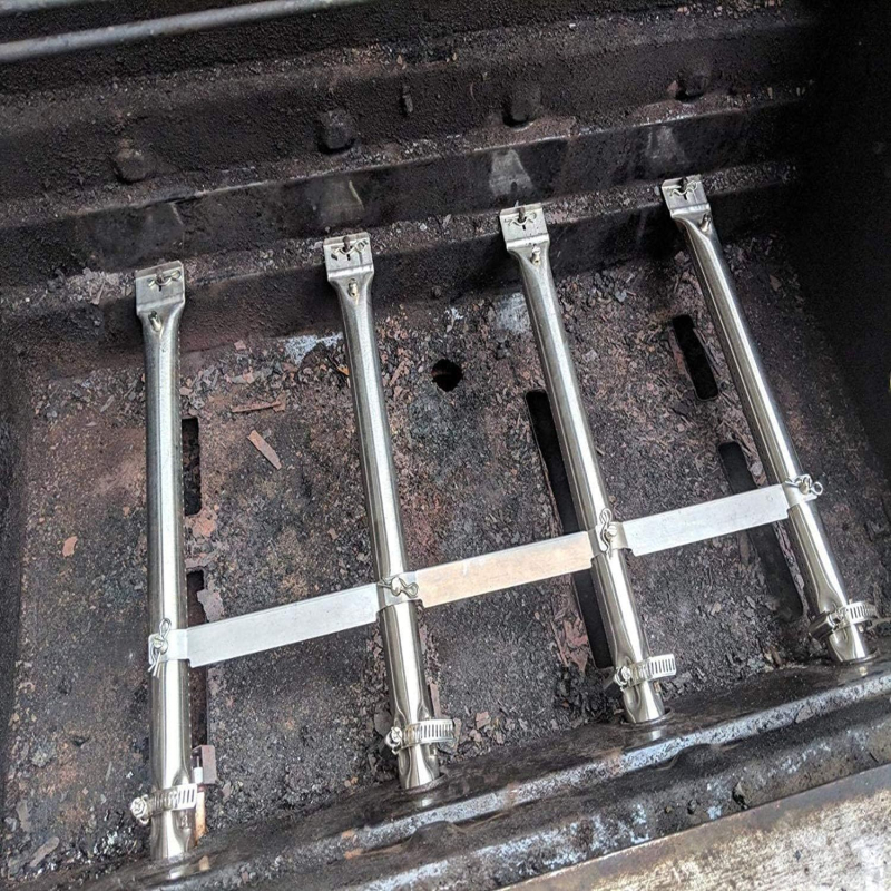 Nerūdijančio plieno degiklio galvutė griliui — daugiafunkcinė, štampavimo konstrukcija