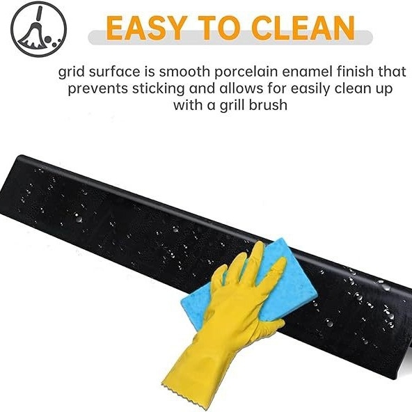 Weber7620 Emaliuota orkaitės kaitinimo plokštė su ugnies skydeliu, štampuota iš A3 plieno – daugiafunkcinė