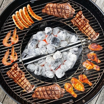 BBQ димна кутия за открито барбекю — галванизирана ламарина, OEM марка, инструменти за барбекю, модерен стил