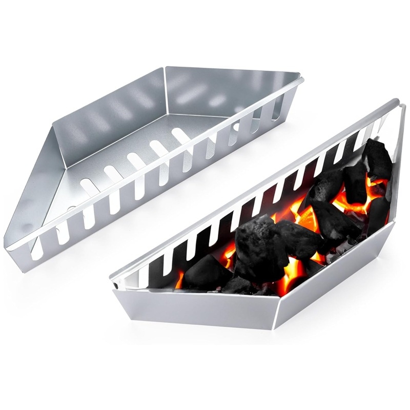 BBQ dūmu kaste ārējai grilēšanai — cinka loksnes materiāls, OEM zīmols, grila rīki, mūsdienīgs vienkāršs stils