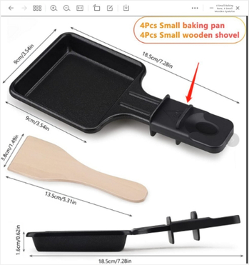 Σετ κουζίνας: σπάτουλα τυριού Raclette και σπάτουλα κρέμας τυριού, αντικολλητικά μαγειρικά σκεύη