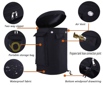 Propano cilindro gaubtas, audinys: 600D Oxford audinys, nėra importuojamas, kategorija: Kitos