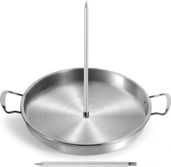 Vastagított rozsdamentes acél grill tartó kukoricára, csirkére és tekercsekhez – modern egyszerű dizájn, fém kivitel