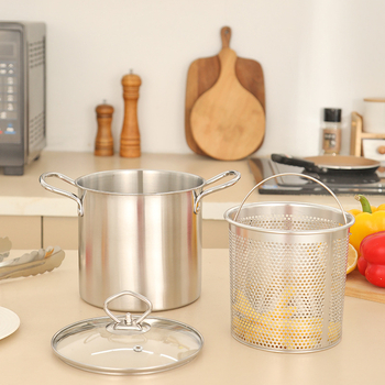 Daugiafunkcinis nerūdijančio plieno puodas kepimui, su vienu dugnu, tinkamas indukcinė plokštei, modelis xkyzg-01