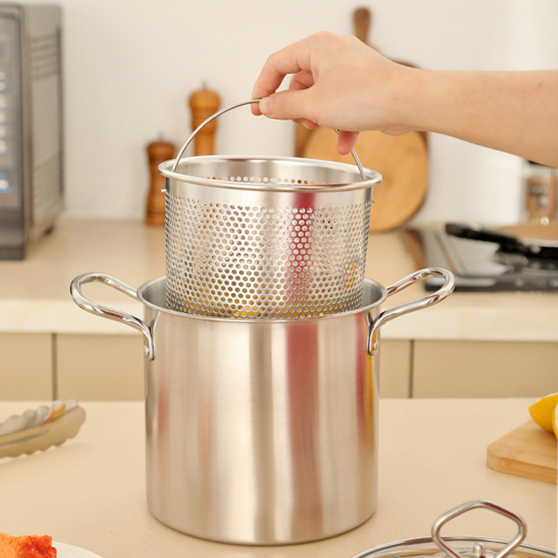 Daugiafunkcinis nerūdijančio plieno puodas kepimui, su vienu dugnu, tinkamas indukcinė plokštei, modelis xkyzg-01