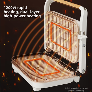 Pioneer електрически тиган за палачинки и сандвичи SE23D07 - двустранно нагряване, механично управление, 220V, 1200W