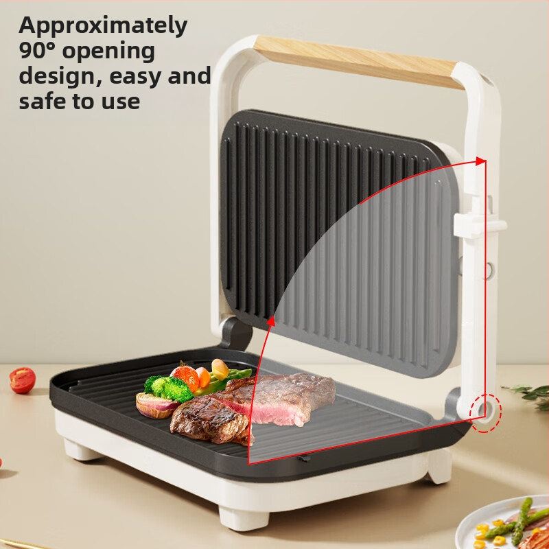 Pioneer електрически тиган за палачинки и сандвичи SE23D07 - двустранно нагряване, механично управление, 220V, 1200W