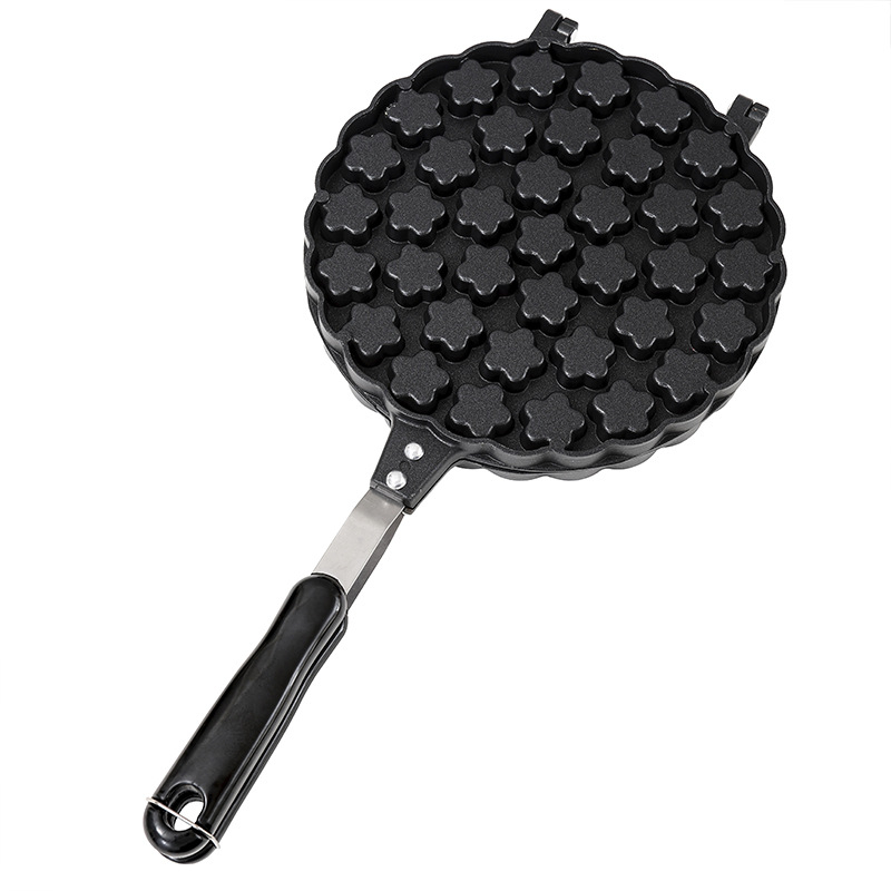 Alumínium ötvözet – tojás gofri serpenyő szilva virág alakú sablonnal és kis sütemény formákkal – magáncímke elérhető, Yongkang 2024