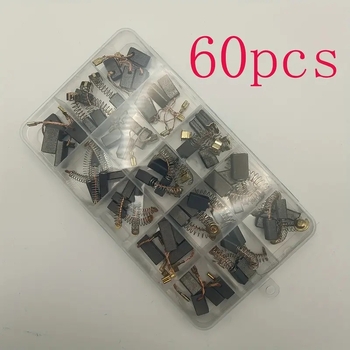 Комплект графитни четки за електрически инструменти, 60 броя, за ремонт на части