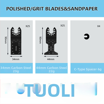 Universal Treasure 50 τεμάχια σετ λεπίδων πριονιού - Ατσάλι υψηλής περιεκτικότητας σε άνθρακα