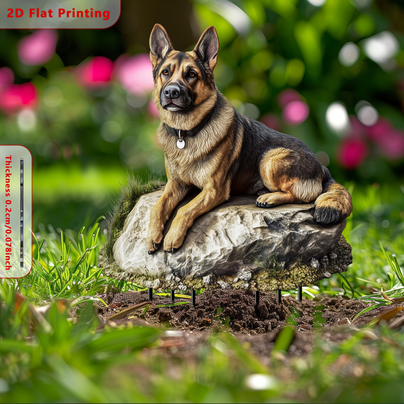 Градински знак, ангелоподобен 2D акрилен декор, класически стил, рязане и печат