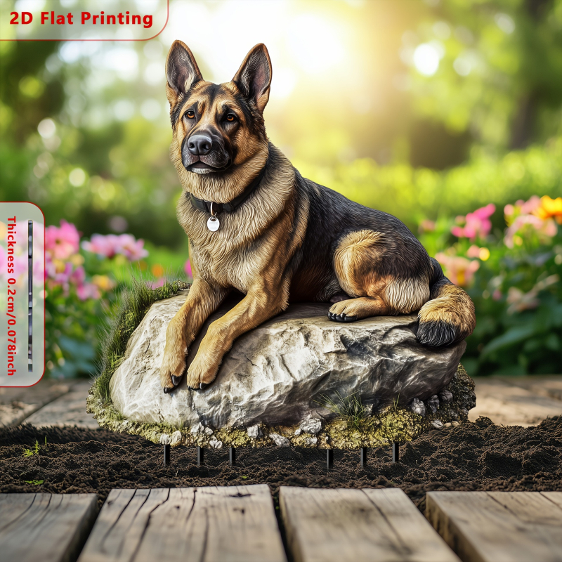 Градински знак, ангелоподобен 2D акрилен декор, класически стил, рязане и печат