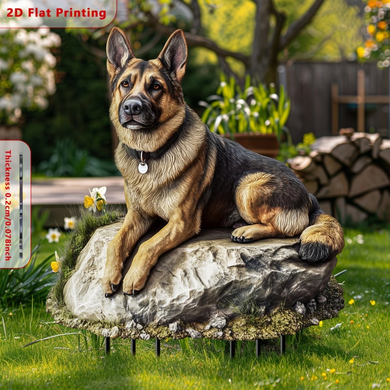 Градински знак, ангелоподобен 2D акрилен декор, класически стил, рязане и печат