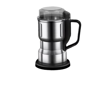 Домашна компактна мелница за зърна и билки, стоманено тяло и съд, капацитет 1–3 л, 30 000–39 999 об/мин, 3 скорости, управление с бутон, 6+ ножове