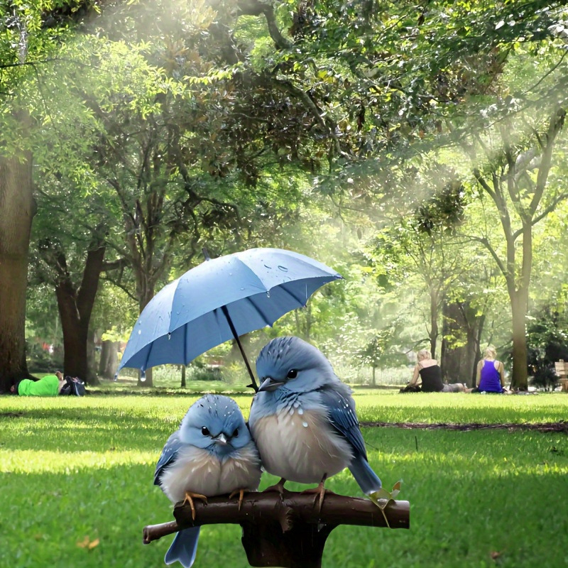 Στήριγμα κήπου για ομπρέλα με θέμα πουλί, υλικό PP, κυκλικό διατομικό, προέλευση Κίνα