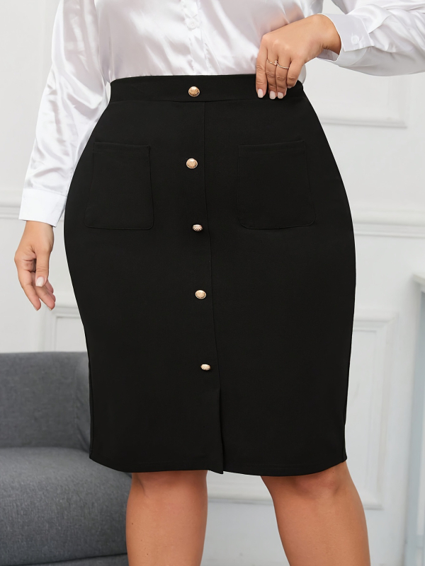 Moteriška prigludusi prie klubų midi sijonas, poliesteris 95%+, mikroelastinis