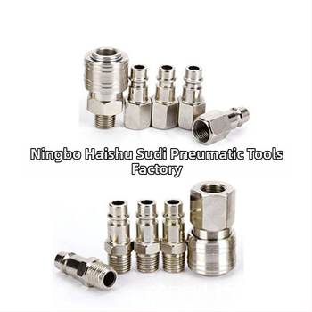 Пневматични BSP съединители за въздушен компресор, германски резби, комплект 10 части, железен корпус