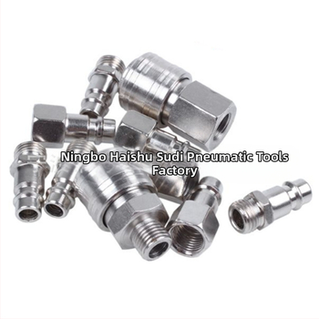 Пневматични BSP съединители за въздушен компресор, германски резби, комплект 10 части, железен корпус