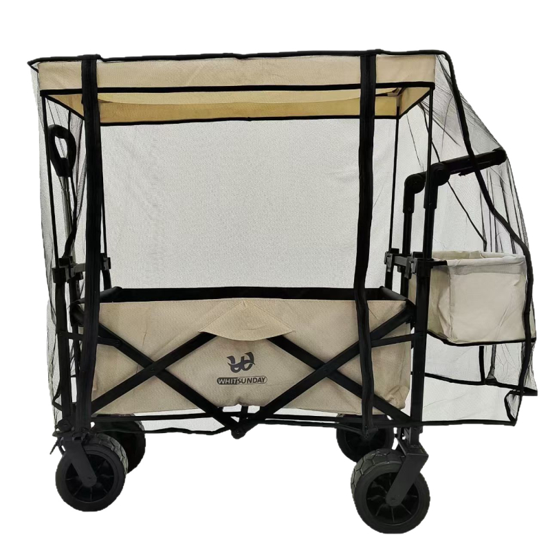 Kempinga ratiņiem lietus pārklājs, vēja izturīgs un putekļu aizsardzība, PEVA/EVA materiāls