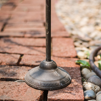 Κλασικό κήπου στήριγμα από σφυρήλατο σίδερο με πινακίδα καλωσορίσματος και έκθεση λουλουδιών – διακοσμητικό δάπεδου; Υλικό: stocking flower (silk-screen); Μάρκα: Other; Κατασκευή: Other.