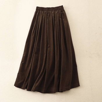 Φούστα σφιχτή σε midi μήκος, ψηλή μέση, ύφασμα από ακρυλικό νήμα, μονόχρωμη, αστικός στυλ, χειμώνας 2023