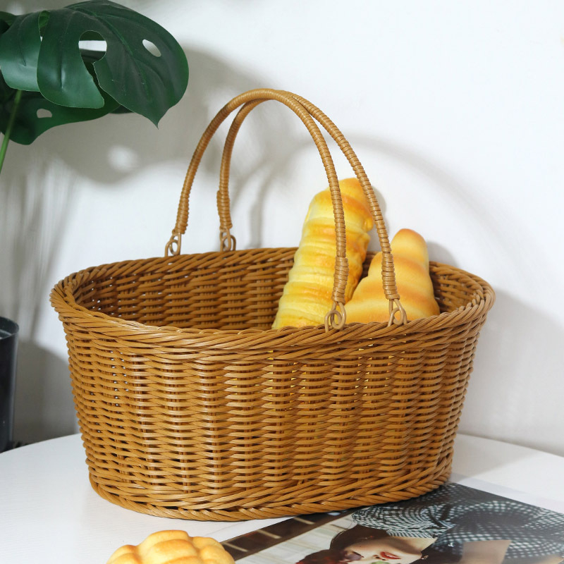 Piknikkosár gyümölcsök és zöldségekhez, HT4999 modell, PP anyag, modern és minimalist stílus, alkalmas gyümölcsökre és zöldségekre