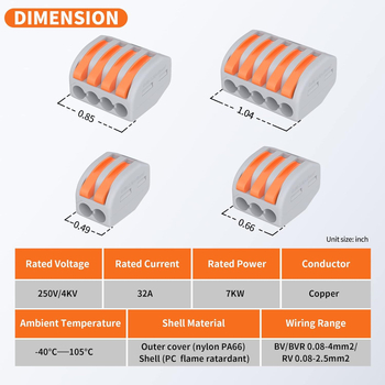Star Valley greitas terminalinis blokas, jungčių serija, krimpavimo montavimas, PC korpusas