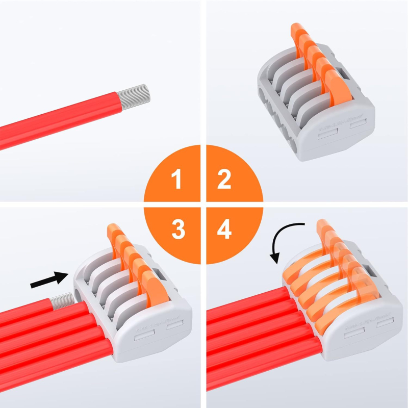 Star Valley greitas terminalinis blokas, jungčių serija, krimpavimo montavimas, PC korpusas