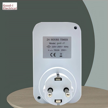 Gu Yi išmanus kištuko lizdas su laikmačiu, Europos standartas, mechaninis 24 valandų laikmačio ciklas, automatinis įjungimas/išjungimas, CE sertifikatas