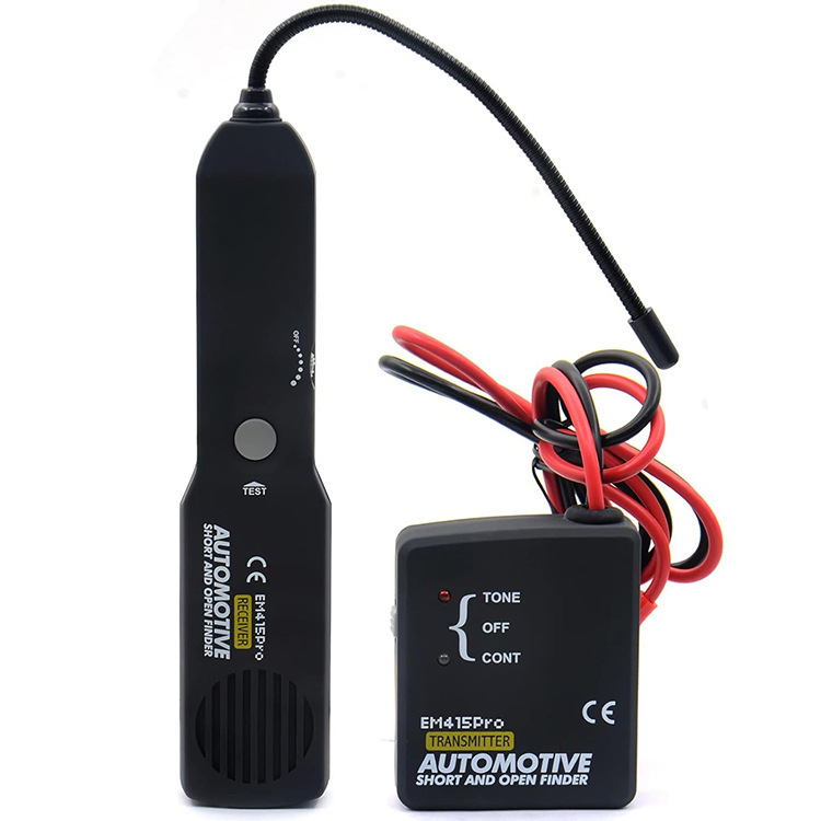 EM415PRO automobilių gedimų diagnostikos priemonė su linijų ieškikliu ir atvirojo uždarojo grandinių testeriu – 9V, -60°C iki +60°C, tinka įvairiems automobiliams