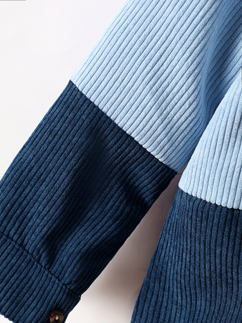 Детска риза с лафел яка, дълъг ръкав, едноцветна полиестер 100%, есен 2024