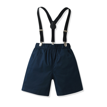 Παιδικό καρό σετ: κοντομάνικο πουκάμισο με τιράντες и κοντά παντελόνια, πολυεστέρας 75%, καλοκαίρι