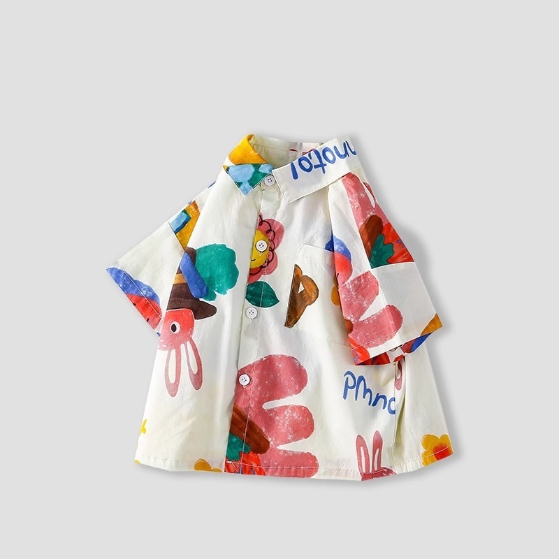 Bērnu polo krekls vasarai 2025 — Japānas un Dienvidkorejas stils; polo apkakle; īsas piedurknes; 100% poliesteris