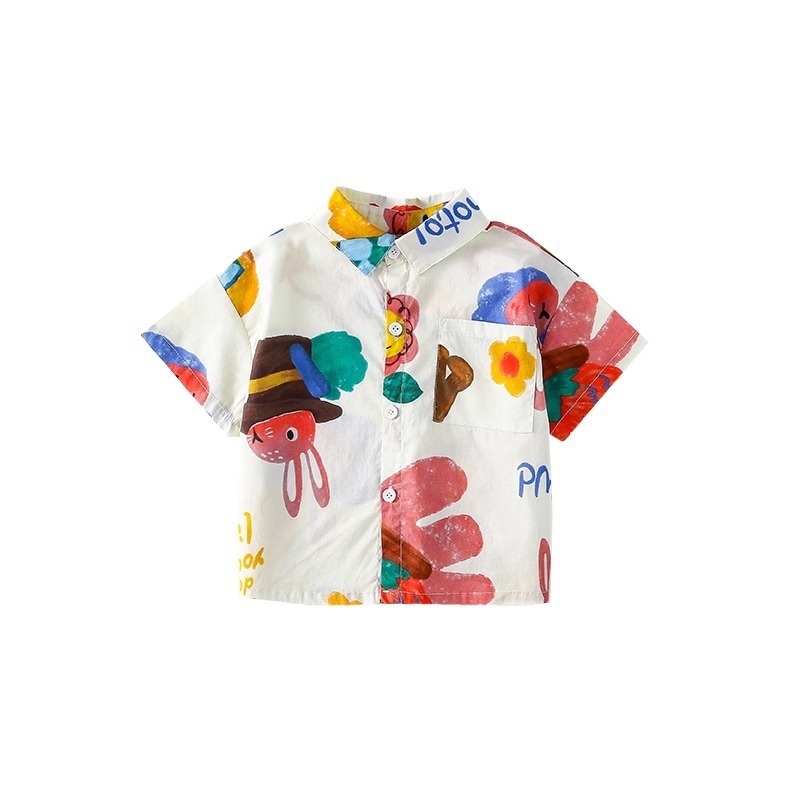 Bērnu polo krekls vasarai 2025 — Japānas un Dienvidkorejas stils; polo apkakle; īsas piedurknes; 100% poliesteris