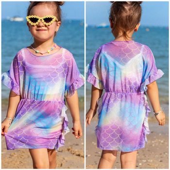 Σετ μαγιό κοριτσιών με ψηλή μέση, ριγέ σχέδιο, γρήγορο στέγνωμα, ανθεκτικό και ελαστικό; ύφασμα 82% πολυεστέρας, επένδυση από πολυεστέρα με 18% ελαστάνη; με επένδυση για το στήθος