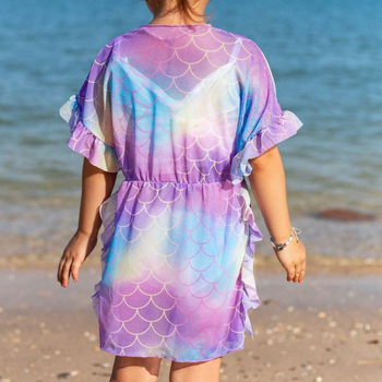 Σετ μαγιό κοριτσιών με ψηλή μέση, ριγέ σχέδιο, γρήγορο στέγνωμα, ανθεκτικό και ελαστικό; ύφασμα 82% πολυεστέρας, επένδυση από πολυεστέρα με 18% ελαστάνη; με επένδυση για το στήθος