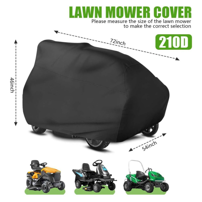 Калъф за косачка/трактор за външно ползване с целогодишна защита: слънцезащитен, водоустойчив, прахоустойчив, ветроустойчив