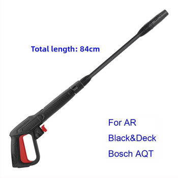 Baojing Augstspiediena auto mazgāšanas pistole – gala daļa PA66+30GF, rokturis no inženierplastmasas, spiediens 160 bar / 2320 psi, svars 600 g, izsmidzināšanas attālums 10