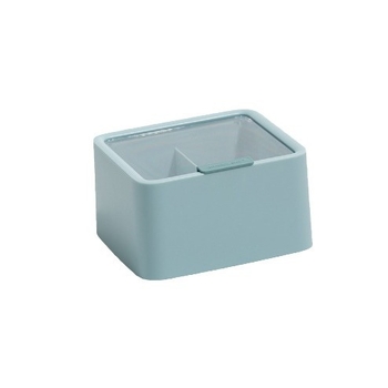 Κουτί αποθήκευσης καλλυντικών για επιτραπέζιο με διπλά διαμερίσματα και καπάκι, χωρητικότητα 1.5 L, προστασία από σκόνη, μοντέρνος μινιμαλιστικός σχεδιασμός, μοντέλο DH202094