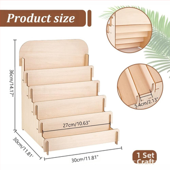 Ξύλινο επιτραπέζιο ράφι αποθήκευσης καρτών και αλληλογραφίας, 3 επιπέδων, εγκατάσταση γραφείου, μοντέρνο μινιμαλιστικό στυλ, πολυλειτουργικό