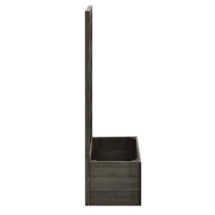 Sodinimo dėžutė / daigynas — medinė, kvėpuojanti ir tvirta, ant grindų įrengta, namų sode