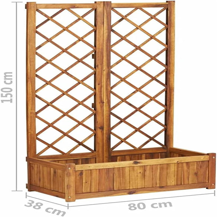 Sodinimo dėžutė / daigynas — medinė, kvėpuojanti ir tvirta, ant grindų įrengta, namų sode