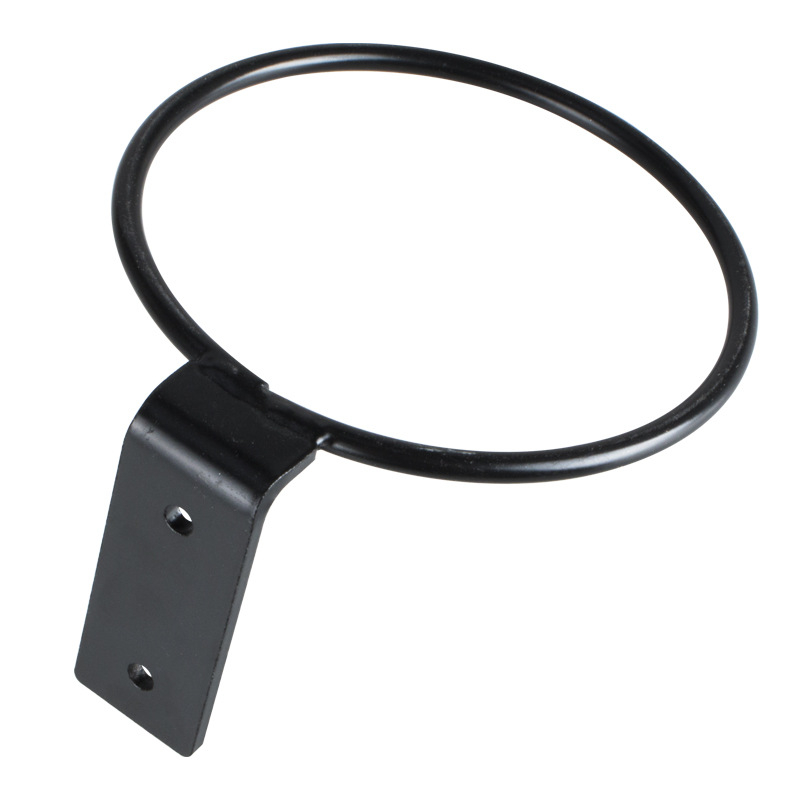 Стойка за кошници за цветя на стена — стенен монтаж, кръгла форма, подходяща за вътрешно/външно ползване, модел 001, модерен стил