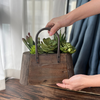 Medinis vazonėlis Jiajian – karbonizuota anti-korozinė danga, dovana vestuvėms, gimtadieniams ir įsikūrimo proga, be importo