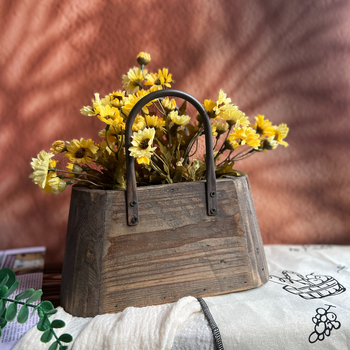 Medinis vazonėlis Jiajian – karbonizuota anti-korozinė danga, dovana vestuvėms, gimtadieniams ir įsikūrimo proga, be importo