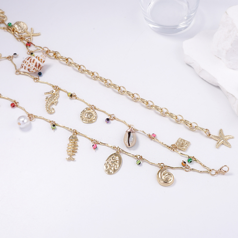 Yueli vidukļa ķēde, elektroplēšana, cinka sakausējums, dubultā ķēde, dzīvnieka/zodiaka forma, pavasaris 2025