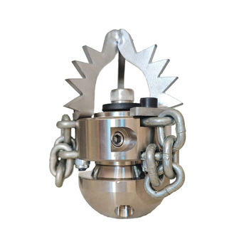 Aukšto slėgio besisukanti purkštuvė kanalizacijos valymui (nerūdijantis plienas) – valo riebalus, nuosėdas ir medžių šaknis