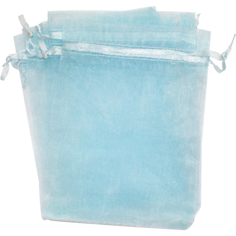 Органза торбичка за бижута – опаковъчна торбичка, от плат, за продажба (Материал: плат; Ниво на опаковка: продажбено опаковане; Тип опаковки: опаковъчна торбичка; Предназначение: опаковка за бижута; Специално опаковане: бижута)